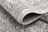 2' X 4' Gray Distressed Medallion Area Rug